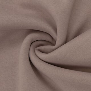 kuschelig gerauhter Sweat Hanni,  436, altrosa, 350g/m²