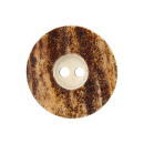 Hirschhornknopf, 2-Loch, 23mm dunkelbraun, 252560230022