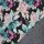 Alpenfleece mit Blumenmuster, schwarz/rosa/grün, Isla, 433789, 300g/m²