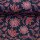 Retro Flowers by Emjo Design, Blumen blau/rot, Canvas, 638596, 230g/m²