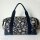 Retro Flowers by Emjo Design, Blumen ocker/blau, Canvas, 315596, 230g/m²