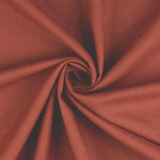 Leinen uni gewaschen, terracotta, 2000295008, 230g/m²