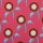 Canvas mit Blumen, pink, Retro, Rocha, 336934, 230g/m²