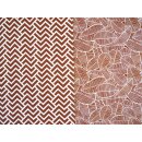 Canvas mit Zackenmuster, cognac, 810715, Mona, 230g/m²