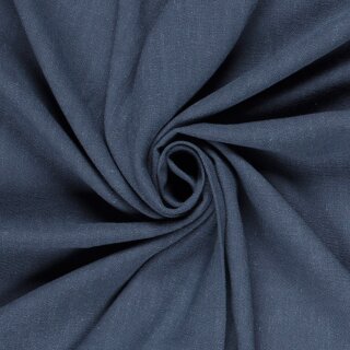 Viskose - Leinen, uni jeansblau, 2006058028, 220g/m²