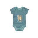 Splish Splash by Mrs Mint Design, Panel mit Otter, smaragd, 100264, Baumwolljersey, 200g/m2