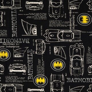 Batman Jersey, Digitaldruck, Lizensstoff, 2039073001, 200g/m²