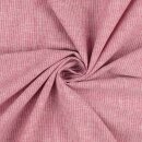 Leinen-Baumwoll Druck mit schmalen Streifen, rot/beere,...