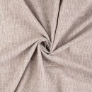 Leinen-Baumwoll Druck mit schmalen Streifen, braun,...