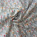 Popelin Goa, BW-Webware, Blumen, 7006, 115g/m²
