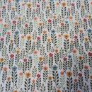 Popelin Goa, BW-Webware, Blumen, 7006, 115g/m²