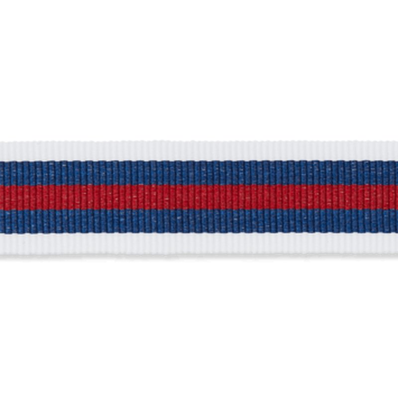 Ripsband, blau/rot/weiß gestreift, 24mm, 8086012