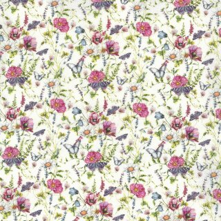 Westfalenstoffe, Florenz, Schmetterlingswiese, BW-Druck 010502132, 150g/m²