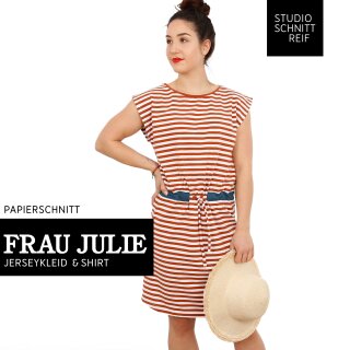 FRAU JULIE • Jerseykleid, Gr. XS-XL, Papierschnitt, Studio Schnittreif