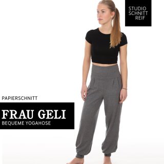 FRAU GELI • Yogahose, Gr. XS-XXL, Papierschnitt, Studio Schnittreif