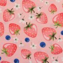 Fruits, Erdbeeren rosa, BW-Webware, 397431, 130g/m²