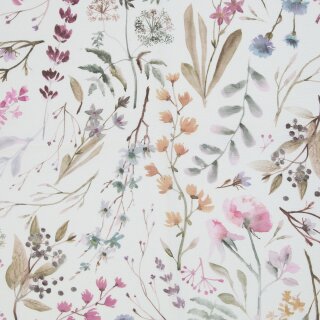 beschichtete Baumwolle mit Blumenmuster, Alsfeld, 700641, 205g/m²