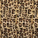 Baumwolljersey mit Leo-Print, beige, Digitaldruck,...