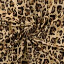 Baumwolljersey mit Leo-Print, beige, Digitaldruck,...