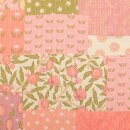 Cotton Vintage Druck, Patch rosa, 2120900022, 145g/m²