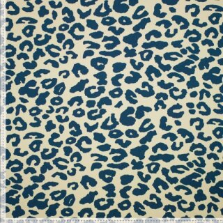 Heavy Sweat mit Leo-Print, Organic Cotton, natur/blau, 45803451, 320g/m²