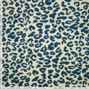 Heavy Sweat mit Leo-Print, Organic Cotton, natur/blau,...