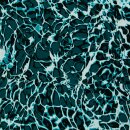 Viskosewebware Pop Art Waves by Thorsten Berger, petrol,...