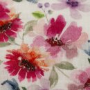 Double Gauze/Musselin mit Blumenmuster, 224011, 130g/m²