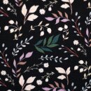Modalsweat ungerauht mit kleinem Blumenmuster, 742299, 265g/m²
