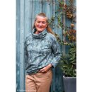 ungerauhter Baumwollsweat Esther, mint/petrol, 978265,...