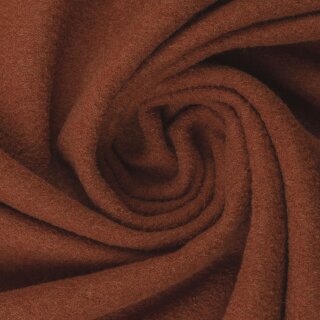 Merino, gekochte Wolle, terracotta, 260g/m²