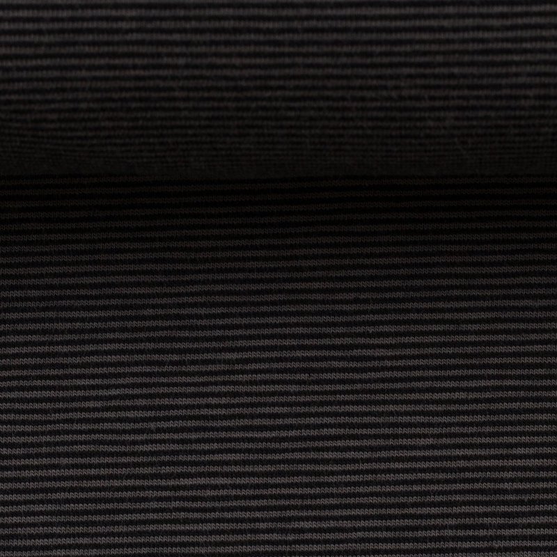 Streifenjersey schwarz/grau 1mm, Bella, 299285, 220g/m²