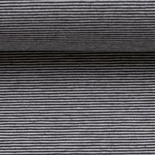 Streifenjersey schwarz/weiß 1mm, Bella, 299011, 220g/m²
