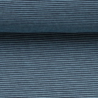 Streifenjersey blau/blau 1mm, Bella, 154599, RESTSTÜCK 95cm