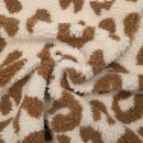 Leopard jacquard weave teddy, beige, 41606692, 360g/m²