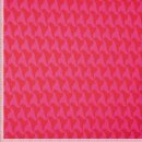 Jacquard aus recyclter Baumwolle/Polyester, rot/pink,...