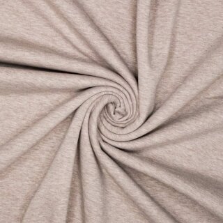 Heavy Sweat Melange, rec.Organic cotton, hellbraun, 331, 997265, 320g/m²