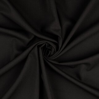 Woll Twill mit Elasthan, schwarz, 2110485001, 250g/m²