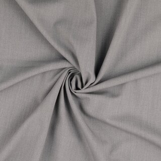 Woll Twill mit Elasthan, silbergrau, 2110485002, 250g/m²