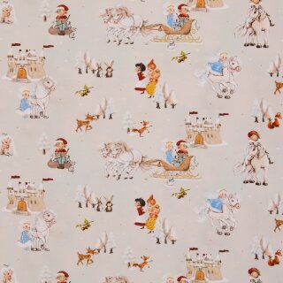 BW-Webware Fairy-Tale, Aschenputtel hellbeige, 667170, 130g/m²