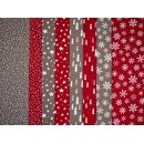 winterlicher Canvas Wiebke, Tannenbäume rot, 572637,...