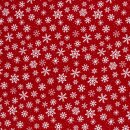 winterlicher Canvas Wiebke, Schneeflocken rot, 573637,...
