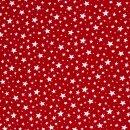 winterlicher Canvas Wiebke, Sterne rot, 571637, 230g/m²