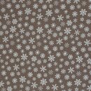 winterlicher Canvas Wiebke, Schneeflocken taupe, 573676,...