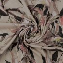 Baumwolljersey mit großem Blumenmuster, sand,...