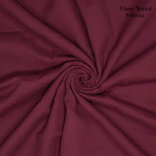 FibreMood Woven Waffle, Baumwolle, aubergine, 625, 170g/m²