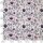 Winterzauber, leicht gerauhter Sweat, Blumen natur/lila, Hilco, A4623/1