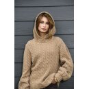 Zopf beige, Wollstoff mit Zopfmuster Hilco, C9078/25