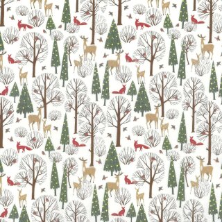 Westfalenstoffe, Trondheim, Winterwald, BW-Druck Digital,  010502148, 150g/m²
