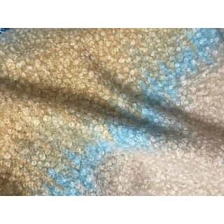 Mantell Bouclé, beige/türkis, 2110610804, 406g/m²